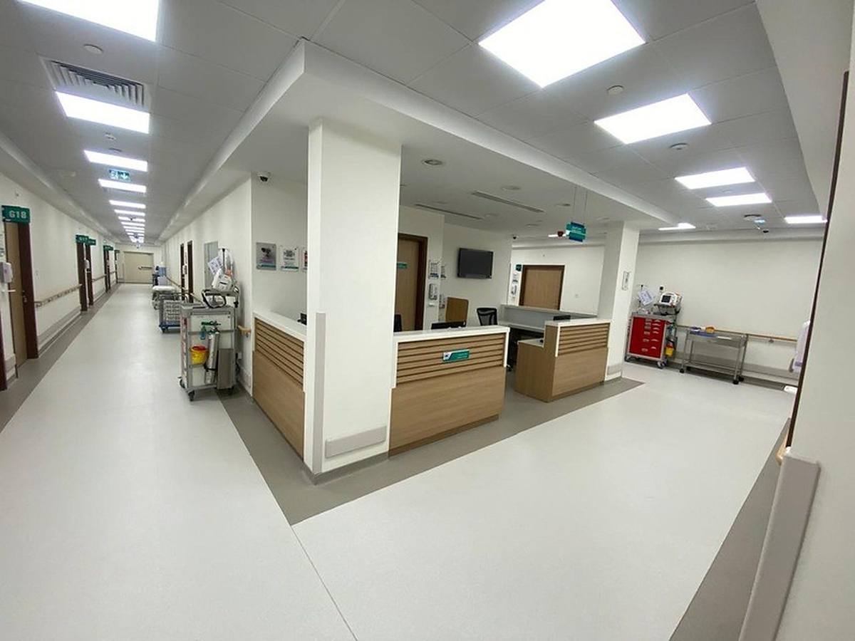 Aster Cedar Hospital — New build construction, MEP & medical-grade finishing
